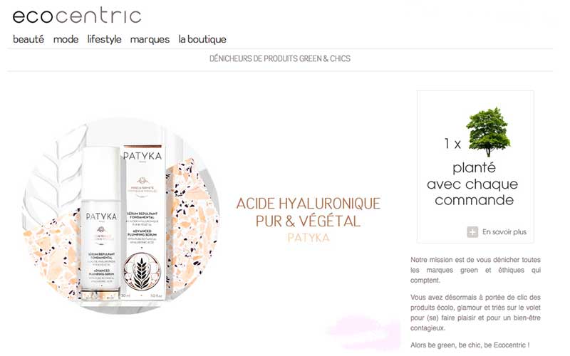 Ecocentric : Boutique en ligne de produits cosmétiques éthiques